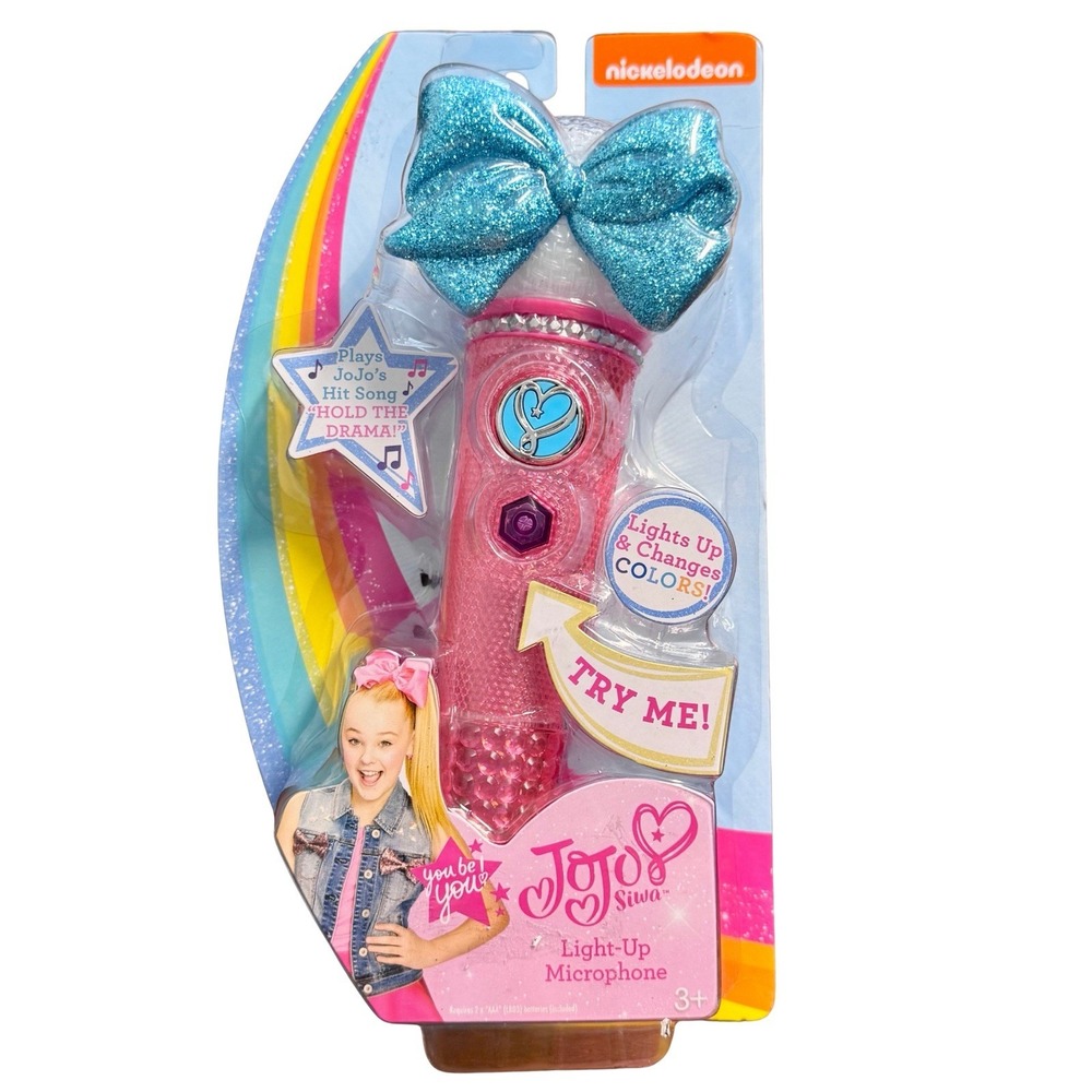 JoJo Siwa Light Up Microphone Hold The Drama MP3 Player Real Working Microphone